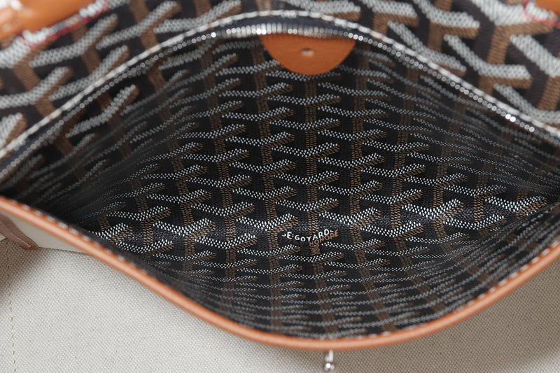 Goyard, Bags, 223 New Goyard Artois Pm Rare Small Black Leathercanvas  Zippedstructured Tot