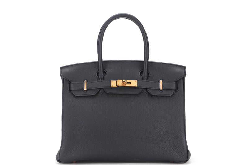 HERMES BIRKIN 30CM (STAMP Z) BLACK TOGO LEATHER ROSEGOLD HARDWARE, WITH LOCK, KEYS, RAINCOAT, DUST COVER & BOX