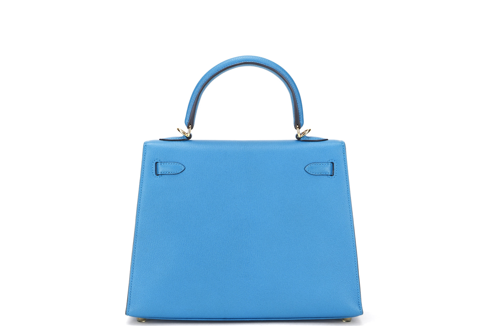 hermes kelly 25cm (stamp c) blue zanzibar chevre leather gold hardware, with keys, lock, strap, raincoat, dust cover & box hermes kelly 25cm (stamp c) blue zanzibar chevre leather gold hardware, with keys, lock, strap, raincoat, dust cover & box