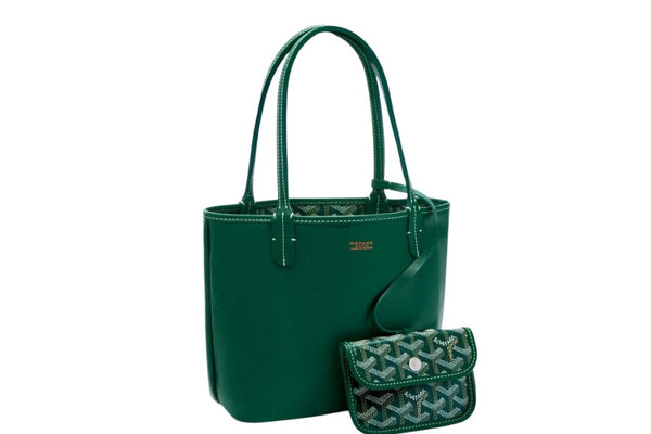 GOYARD ANJOU MINI BAG GREEN COLOR WITH DUST COVER