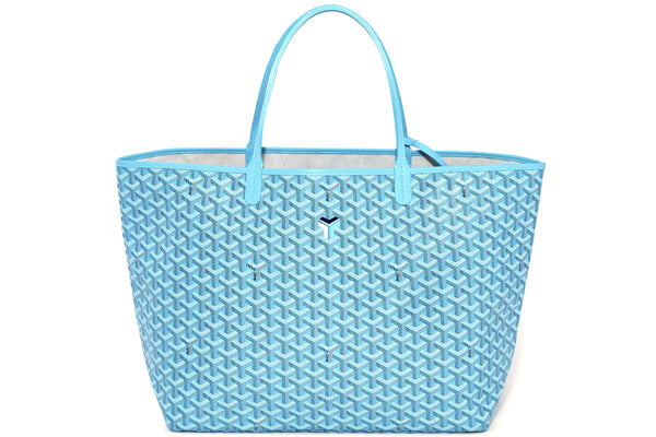 GOYARD SAINT LOUIS GM BAG (2024 LIMITED EDITION) & BALISE BEACH TOWEL, TURQUOISE COLOR, WITH DUST COVER