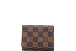 LOUIS VUITTON N62920 BUSINESS CARD HOLDER DAMIER CANVAS, NO DUST COVER & BOX