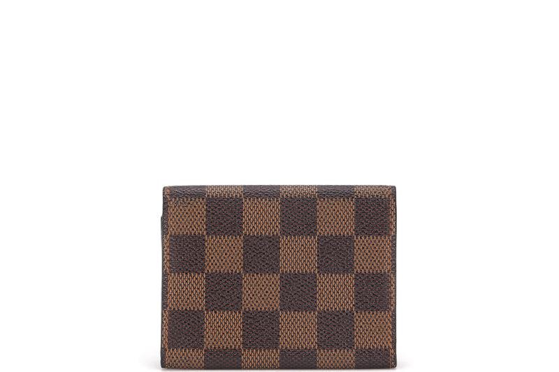 LOUIS VUITTON N62920 BUSINESS CARD HOLDER DAMIER CANVAS, NO DUST COVER & BOX