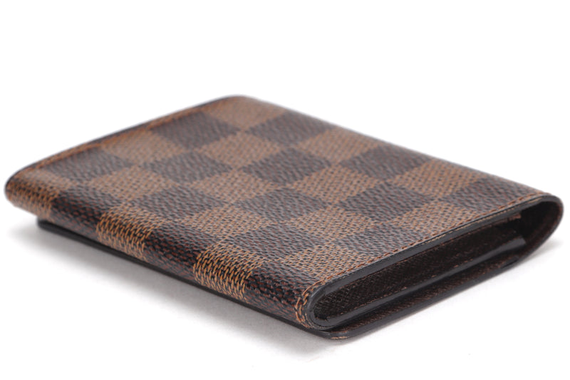 LOUIS VUITTON N62920 BUSINESS CARD HOLDER DAMIER CANVAS, NO DUST COVER & BOX