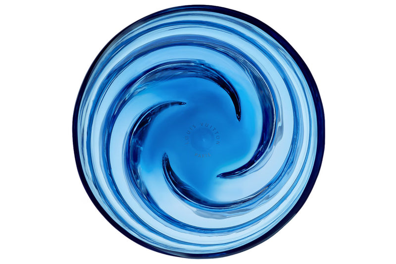 LOUIS VUITTON R96990 SET OF 2 TWIST GLASSES BLUE SAPPHIRE COLOR, WITH BOX