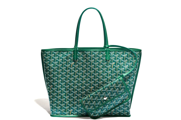 GOYARD ANJOU PM BAG GREEN COLOR, WITH DUST COVER