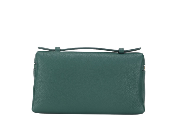 LORO PIANA L19 EXTRA POCKET GREEN GOLD HARDWARE WITH STRAP, DUST COVER & BOX