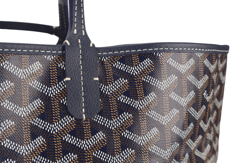 GOYARD SAINT LOUIS PM BAG NAVY BLUE COLOR WITH DUST COVER