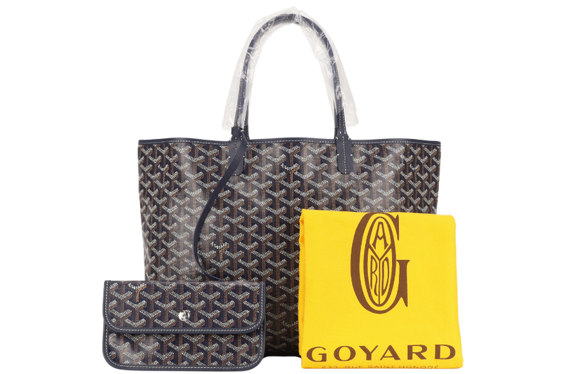 GOYARD SAINT LOUIS PM BAG NAVY BLUE COLOR WITH DUST COVER