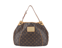 LOUIS VUITTON GALLERIA PM MONOGRAM CANVAS HOBO BAG GOLD HARDWARE WITH DUST COVER