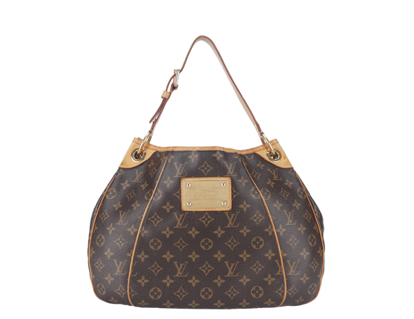 LOUIS VUITTON GALLERIA PM MONOGRAM CANVAS HOBO BAG GOLD HARDWARE WITH DUST COVER