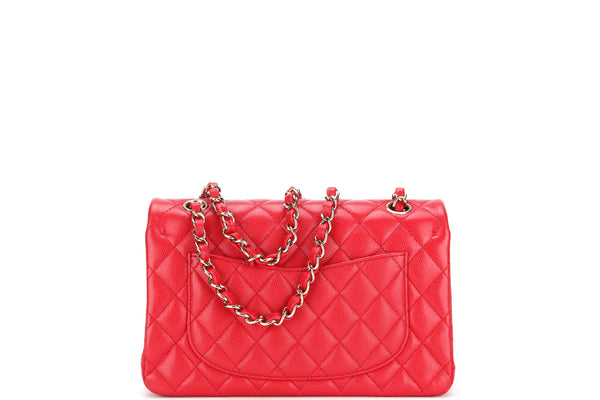 CHANEL SMALL CLASSIC DOUBLE FLAP (2902xxxx) RED CAVIAR GOLD HARDWARE, WITH CARD, DUST COVER & BOX