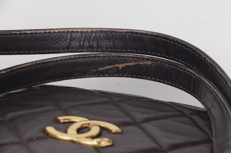 CHANEL QUILTED MATELASSE LAMBSKIN CC LOGO SHOULDER BAG (1739xxxx) GOLD HARDWARE, NO CARD & DUST COVER