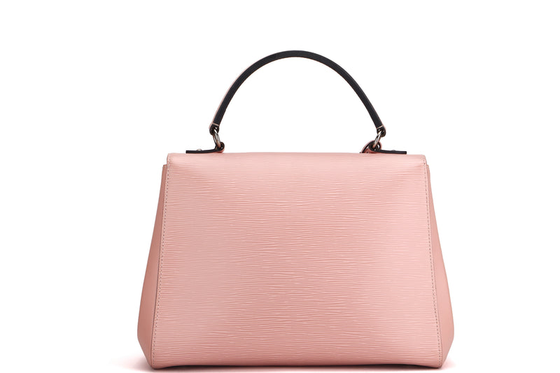 LOUIS VUITTON CLUNY BB (CA3186) PINK EPI LEATHER SILVER HARDWARE, WITH STRAP, DUST COVER & BOX