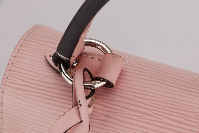 louis vuitton cluny bb (ca3186) pink epi leather silver hardware, with