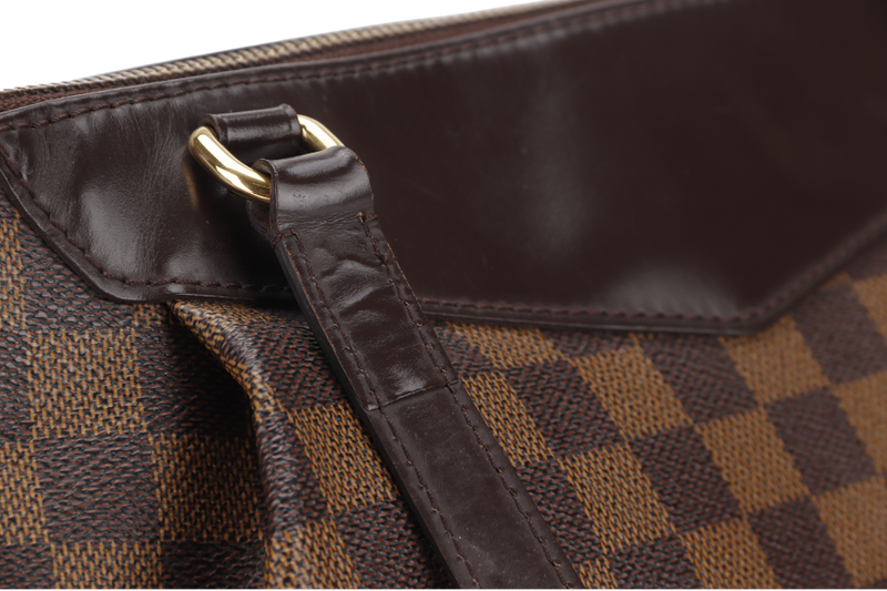 LOUIS VUITTON N41103 WESTMINSTER GM DAMIER EBENE COATED CANVAS GOLD HARDWARE WITH DUST COVER