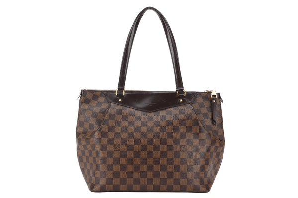 LOUIS VUITTON N41103 WESTMINSTER GM DAMIER EBENE COATED CANVAS GOLD HARDWARE WITH DUST COVER