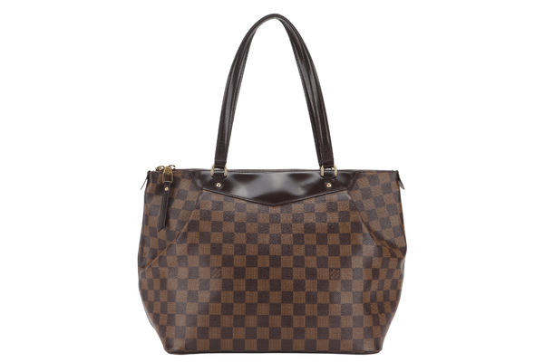 LOUIS VUITTON N41103 WESTMINSTER GM DAMIER EBENE COATED CANVAS GOLD HARDWARE WITH DUST COVER