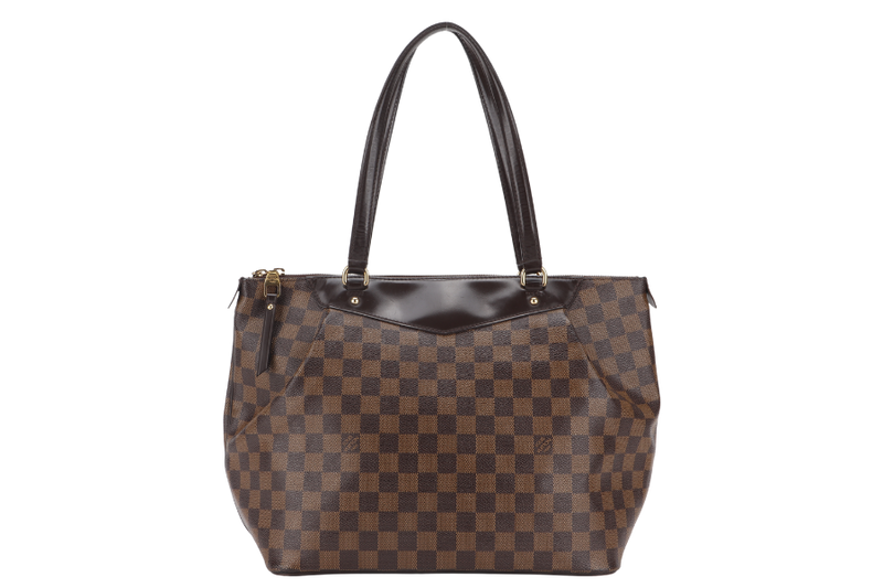 LOUIS VUITTON N41103 WESTMINSTER GM DAMIER EBENE COATED CANVAS GOLD HARDWARE WITH DUST COVER