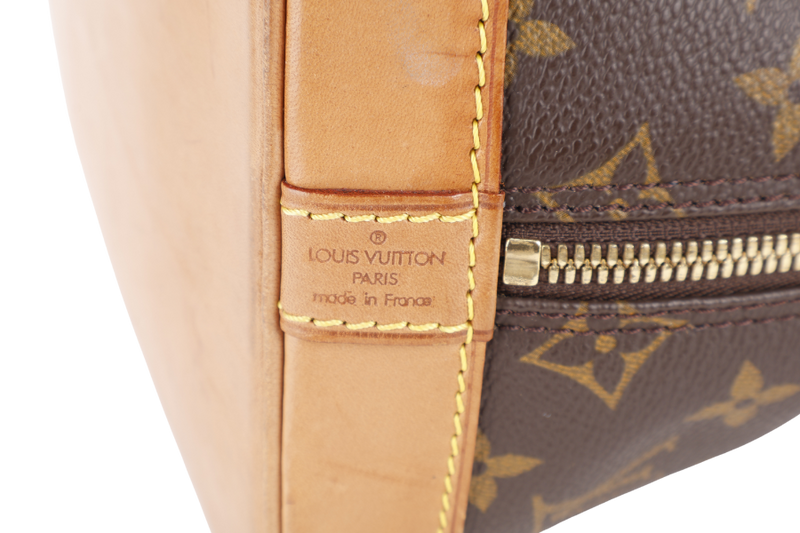 LOUIS VUITTON M51130 ALMA PM MONOGRAM COATED CANVAS GOLD HARDWARE WITH DUST COVER