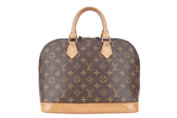 LOUIS VUITTON M51130 ALMA PM MONOGRAM COATED CANVAS GOLD HARDWARE WITH DUST COVER