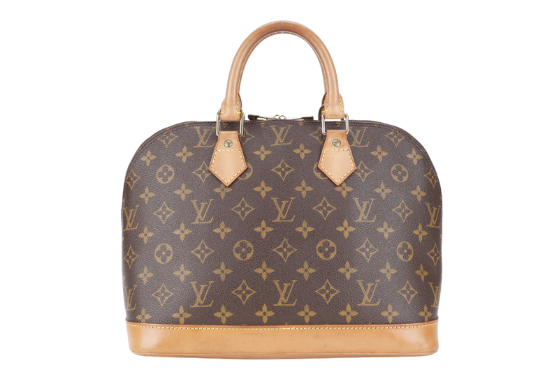 LOUIS VUITTON M51130 ALMA PM MONOGRAM COATED CANVAS GOLD HARDWARE WITH DUST COVER