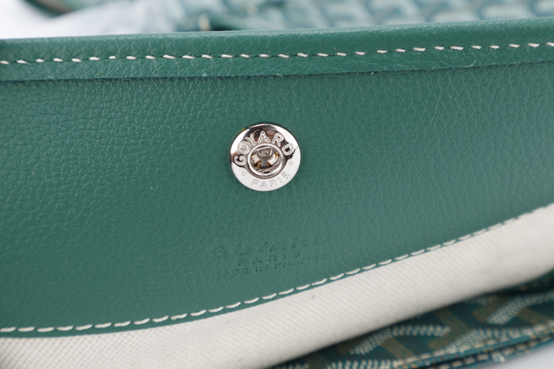 GOYARD SAINT LOUIS PM BAG GREEN COLOR WITH DUST COVER