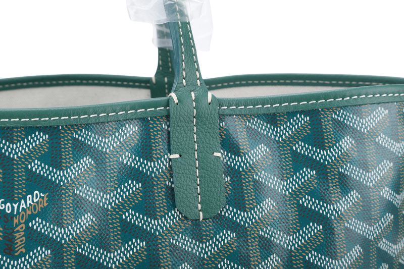 GOYARD SAINT LOUIS PM BAG GREEN COLOR WITH DUST COVER