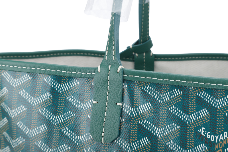 GOYARD SAINT LOUIS PM BAG GREEN COLOR WITH DUST COVER