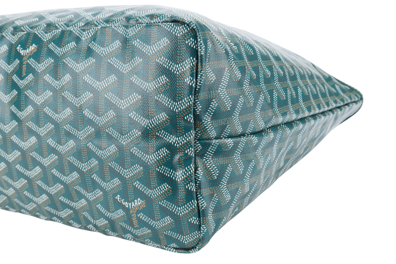 GOYARD SAINT LOUIS PM BAG GREEN COLOR WITH DUST COVER