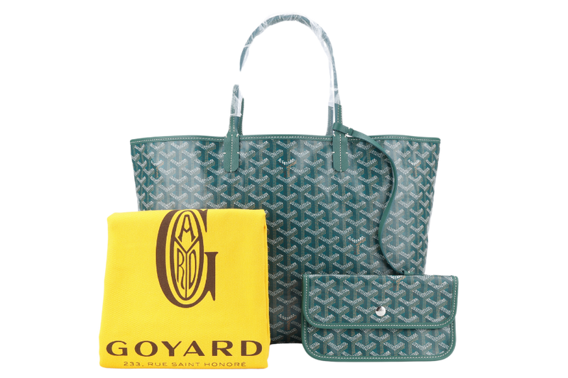 GOYARD SAINT LOUIS PM BAG GREEN COLOR WITH DUST COVER