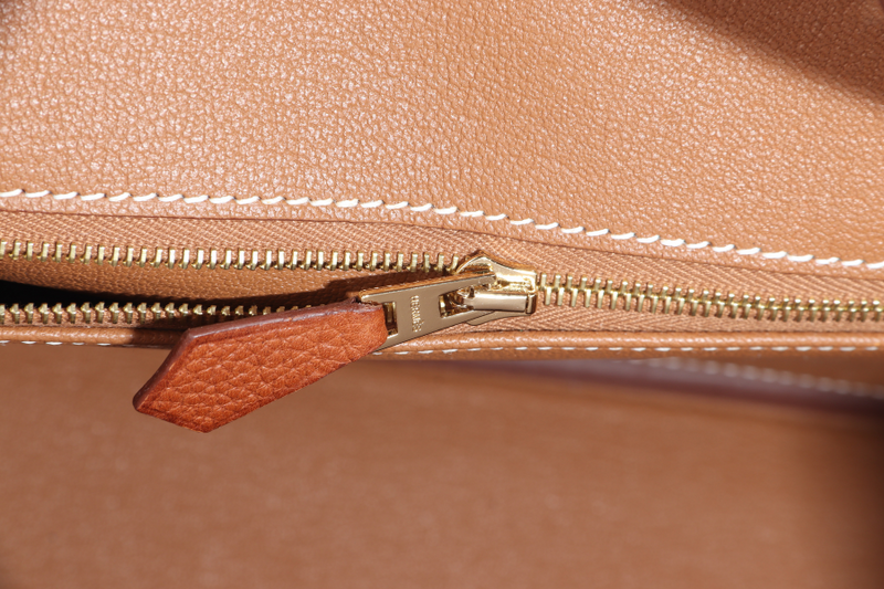 HERMES BIRKIN 25 FAUVE BARENIA FAUBOURG LEATHER STAMP K (YEAR 2025) GOLD HARDWARE WITH LOCK & KEYS, DUST COVER AND BOX