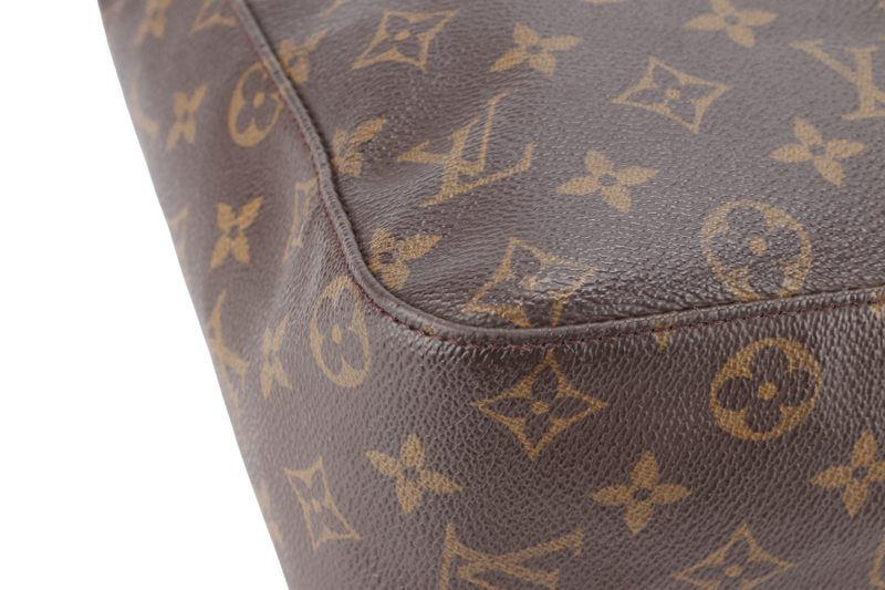 LOUIS VUITTON LOOPING TOTE BAG GM MONOGRAM CANVAS GOLD HARDWARE NO DUST COVER