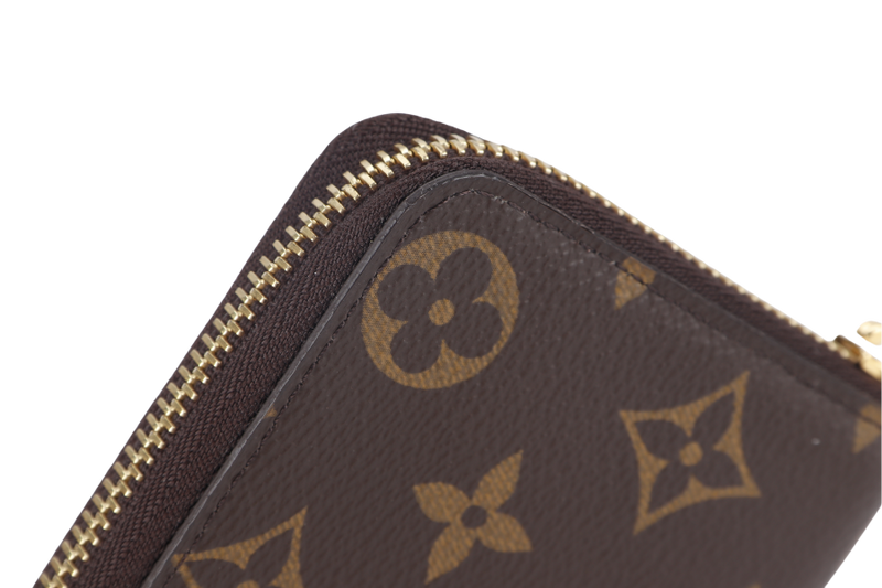 LOUIS VUITTON CLEMENCE WALLET (M61298) MONOGRAM CANVAS GOLD HARDWARE WITH DUST COVER AND BOX