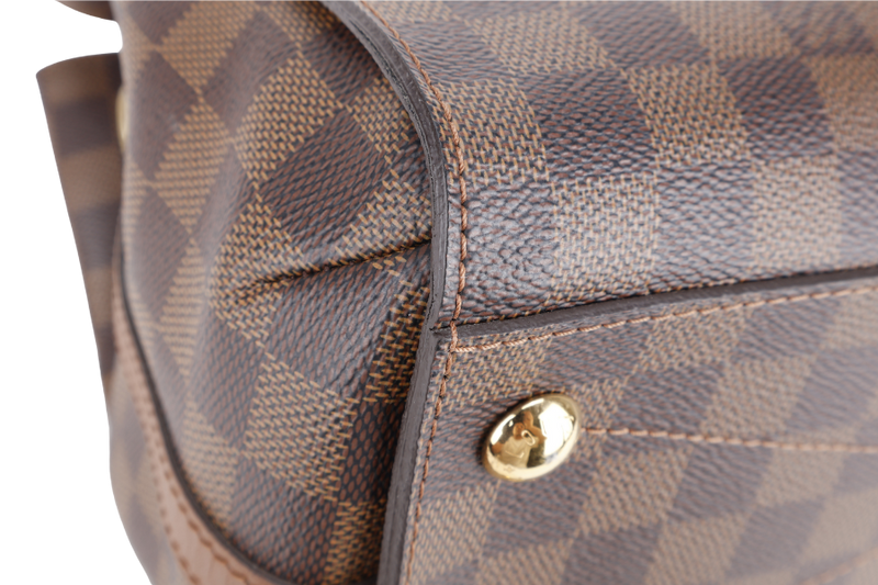 LOUIS VUITTON GREENWICH DAMIER EBENE CANVAS GOLD HARDWARE WITH STRAPS, LOCK&KEYS AND DUST COVER