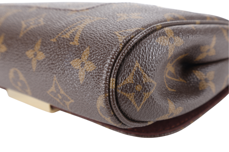 LOUIS VUITTON M40718 FAVORITE CROSSBODY BAG MM MONOGRAM CANVAS GOLD HARDWARE WITH DUST COVER AND BOX
