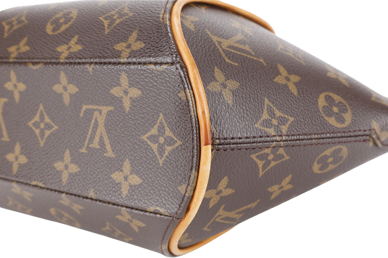 LOUIS VUITTON ELLIPSE BAG PM MONOGRAM CANVAS GOLD HARDWARE WITH DUST COVER AND LONG STRAP
