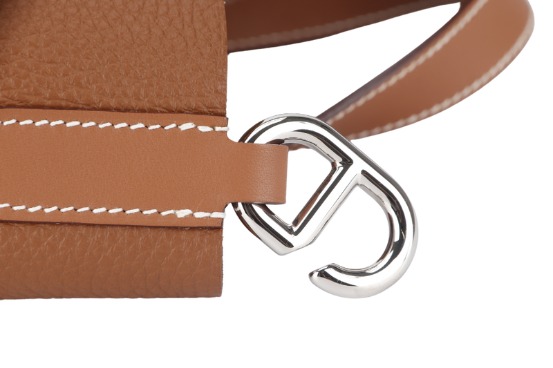 HERMES IN-THE-LOOP 18CM GOLD CLEMENCE AND PALLADIUM HARDWARE STAMP U (2022) WITH DUST COVER