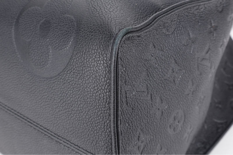 LOUIS VUITTON M44325 ON THE GO GM BLACK EMPREINTE LEATHER GOLD HARDWARE NO DUST COVER