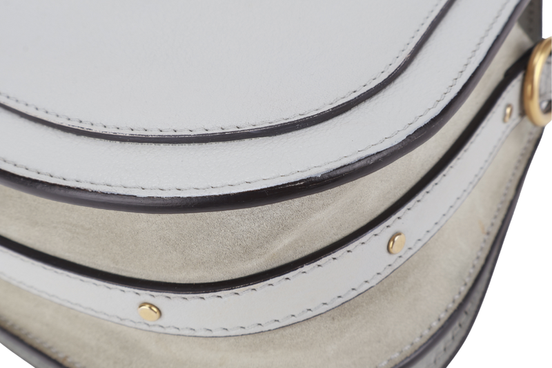 CHLOE NILE BRACELET SHOULDER BAG ETAIN CALF LEATHER GOLD HARDWARE WITH DUST COVER AND STRAPS