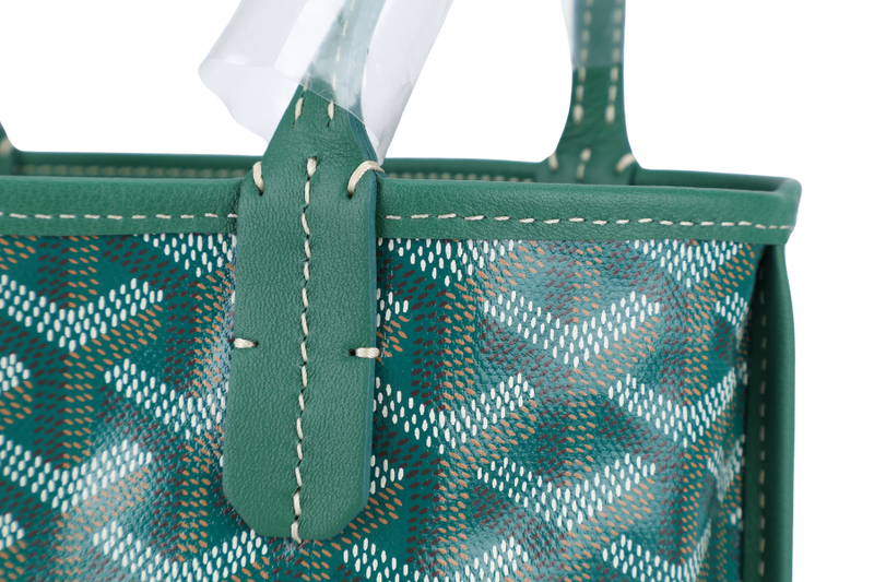 GOYARD ANJOU MINI BAG GREEN COLOR WITH DUST COVER