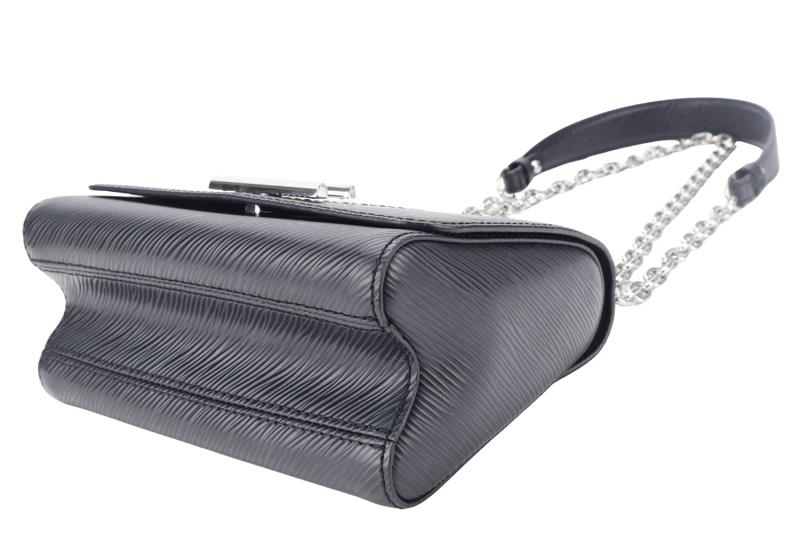 LOUIS VUITTON M21118 TWIST LOCK BLACK PM EPI LEATHER SILVER HARDWARE WITH MIRROR NO DUST COVER