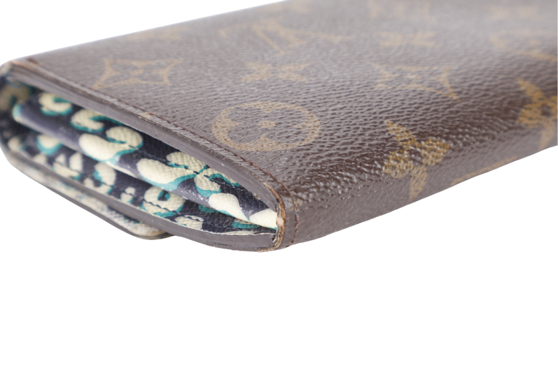LOUIS VUITTON M67875 SARAH WALLET LEOPARD MONOGRAM CANVAS GOLD HARDWARE NO DUST COVER