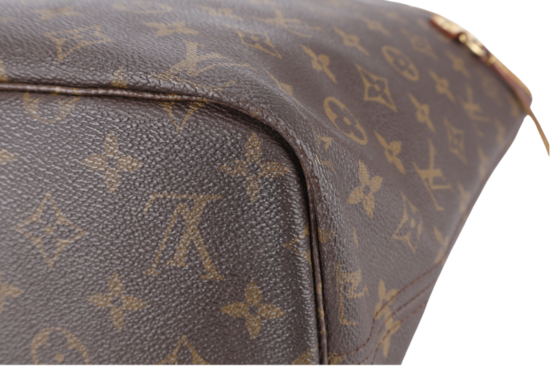 LOUIS VUITTON NEVERFULL M46975 MONOGRAM CANVAS GOLD HARDWARE NO DUST COVER