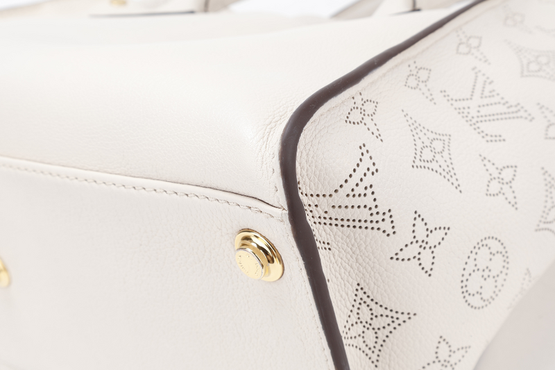LOUIS VUITTON M20600 ON MY SIDE BEIGE CALF LEATHER GOLD HARDWARE WITH DUST COVER AND STRAPS