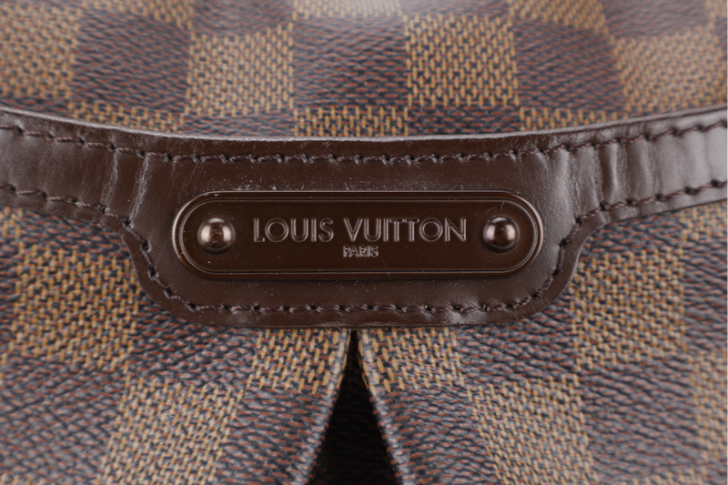 LOUIS VUITTON BLOOMSBURY GM DAMIER EBENE GOLD HARDWARE NO DUST COVER