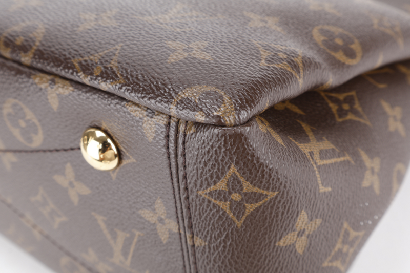 LOUIS VUITTON PALLAS MM MONOGRAM CERISE INTERIOR CANVAS GOLD HARDWARE WITH STRAPS AND DUST COVER