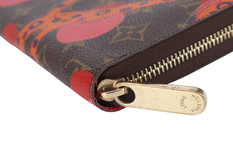 LOUIS VUITTON M60927 MONOGRAM CANVAS RAMAGES ZIPPY WALLET WITH DUST COVER AND B0X