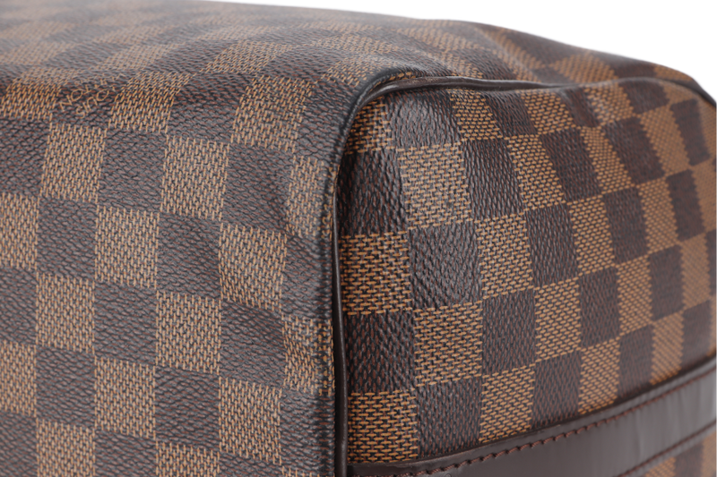 LOUIS VUITTON SPEEDY BANDOULIERE 30 (N41367) DAMIER EBENE CANVAS GOLD HARDWARE WITH DUST COVER