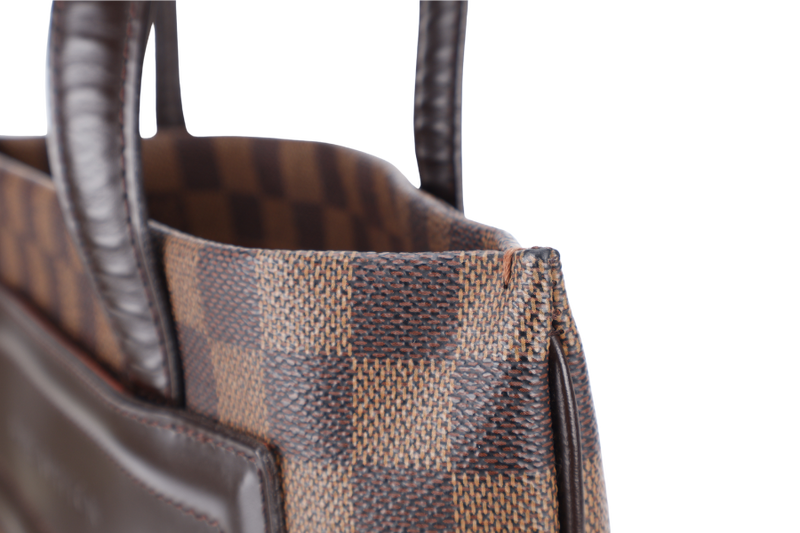 LOUIS VUITTON M51149 CLIFTON HANDBAG DAMIER EBENE GOLD HARDWARE NO DUST COVER